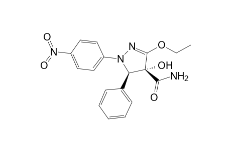 (4R,5R)-3-Ethoxy-4,5-dihydro-4-hydroxy-1-(4'-nitrophenyl)-5-phenyl-1H-pyrazol-4-carboxamide