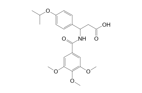 3-(4-isopropoxyphenyl)-3-[(3,4,5-trimethoxybenzoyl)amino]propanoic acid