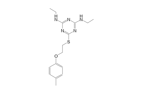 N~2~,N~4~-diethyl-6-{[2-(4-methylphenoxy)ethyl]sulfanyl}-1,3,5-triazine-2,4-diamine