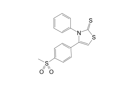 4-(4-Methylsulfonylphenyl)-3-phenyl-2(3H)-thiazolethione