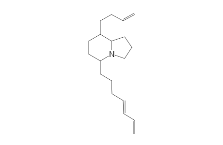 8-(3'-Buten-1'-yl)-5-(hepta-4",6"-dien-1"-yl)-indolizidine