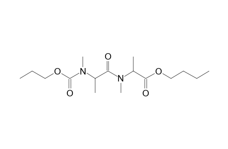 Alanylalanine, N,N'-dimethyl-N'-propoxycarbonyl-, butyl ester