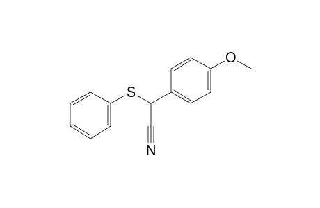 2-(4-methoxyphenyl)-2-phenylsulfanylacetonitrile