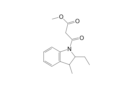 1-(.alpha.-Carbomethoxyacetyl)-2-ethyl-3-methyl-2,3-dihydroindole