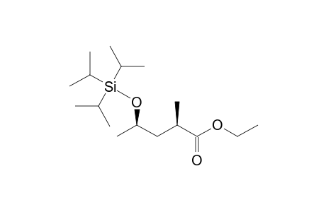 Ethyl (2R,4R)-2-methyl-4-((triisopropylsilyl)oxy)pentanoate