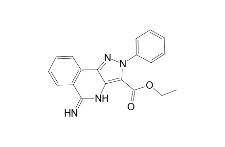 Ethyl-5-imino-2-phenyl-4,5-dihydro-2H-pyrazolo[4,3-c]isoquinoline-3-carboxylate