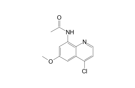 N-(4-chloranyl-6-methoxy-quinolin-8-yl)ethanamide