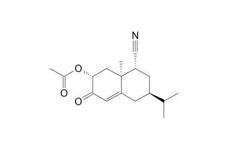 Acetic acid (8R)-Cyano-(6R)-isopropyl-(8aS)-methyl-3-oxo-1,2,3,5,6,7,8,8a-octahydronaphthalene-(2R)-yl ester