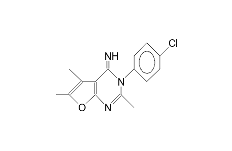 3-(4-Chloro-phenyl)-2,5,6-trimethyl-furo(2,3-D)pyrimidin-4(3H)-imine
