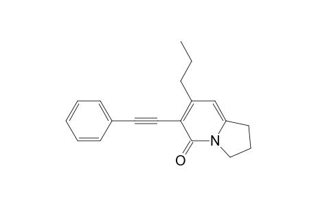 2,3-Dihydro-6-(phenylethynyl)-7-propyl-5(1H)-indolizinone