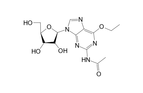 2-Acetamido-6-ethoxy-9(.beta.-D-ribofuranosyl)-9H-purine