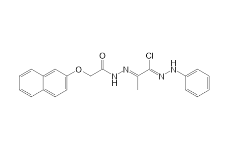 2-(2-(2-(Naphthalen-2-yloxy)acetyl)hydrazono)-N'-phenylpropanehydrazonoyl Chloride