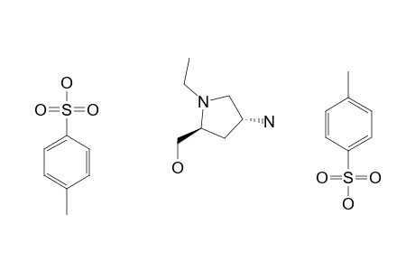 (2S,4R)-(+)-4-AMINO-1-ETHYL-2-HYDROXYMETHYLPYRROLIDINE-DI-PARA-TOLUENESULFONATE