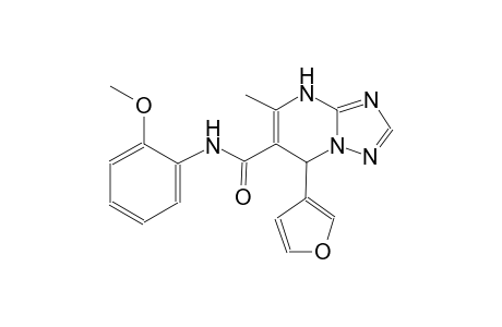 7-(3-furyl)-N-(2-methoxyphenyl)-5-methyl-4,7-dihydro[1,2,4]triazolo[1,5-a]pyrimidine-6-carboxamide