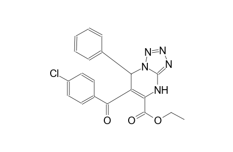 tetrazolo[1,5-a]pyrimidine-5-carboxylic acid, 6-(4-chlorobenzoyl)-4,7-dihydro-7-phenyl-, ethyl ester