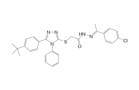 acetic acid, [[5-[4-(1,1-dimethylethyl)phenyl]-4-phenyl-4H-1,2,4-triazol-3-yl]thio]-, 2-[(E)-1-(4-chlorophenyl)ethylidene]hydrazide