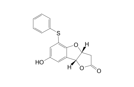 (3aR,8bR)-7-Hydroxy-5-phenylsulfanyl-3a,8b-dihydro-3H-benzo[b]furo[2,3-d]furan-2-one