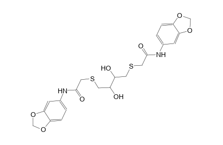acetamide, N-(1,3-benzodioxol-5-yl)-2-[[4-[[2-(1,3-benzodioxol-5-ylamino)-2-oxoethyl]thio]-2,3-dihydroxybutyl]thio]-