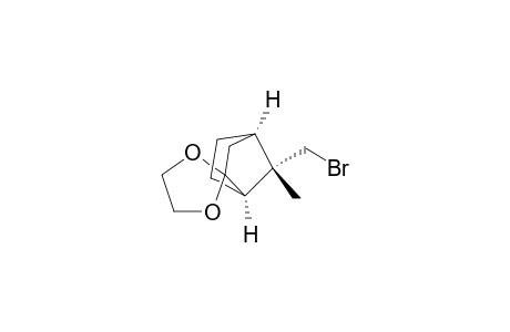 Spiro[bicyclo[2.2.1]heptane-2,2'-[1,3]dioxolane], 7-(bromomethyl)-7-methyl-, (1.alpha.,4.alpha.,7S*)-(.+-.)-