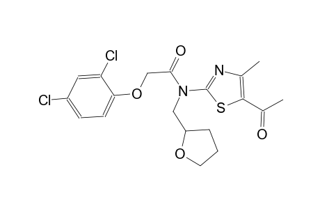 N-(5-acetyl-4-methyl-1,3-thiazol-2-yl)-2-(2,4-dichlorophenoxy)-N-(tetrahydro-2-furanylmethyl)acetamide
