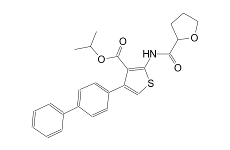 isopropyl 4-[1,1'-biphenyl]-4-yl-2-[(tetrahydro-2-furanylcarbonyl)amino]-3-thiophenecarboxylate