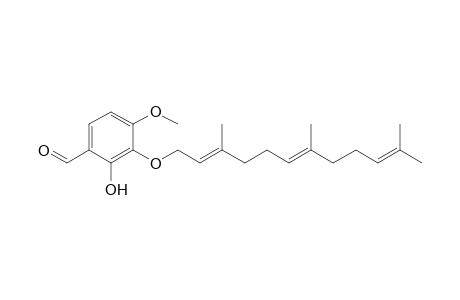 3-Farnesyloxy-2-hydroxy-4-methoxybenzaldehyde