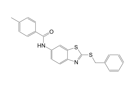 N-[2-(benzylsulfanyl)-1,3-benzothiazol-6-yl]-4-methylbenzamide