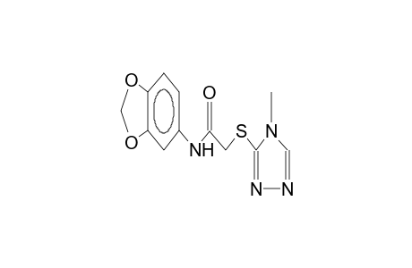 N-(5-benzodioxolanyl)-2-(1-methyl-1,3,4-triazol-2-yl)thioacetamide