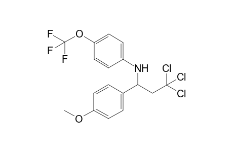 N-(3,3,3-trichloro-1-(4-methoxyphenyl)propyl)-4-(trifluoromethoxy)aniline