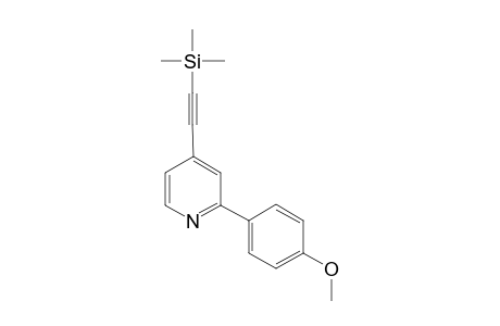 2-(4-Methoxyphenyl)-4-((trimethylsilyl)ethynyl)pyridine
