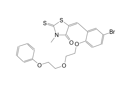 4-thiazolidinone, 5-[[5-bromo-2-[2-(2-phenoxyethoxy)ethoxy]phenyl]methylene]-3-methyl-2-thioxo-, (5E)-