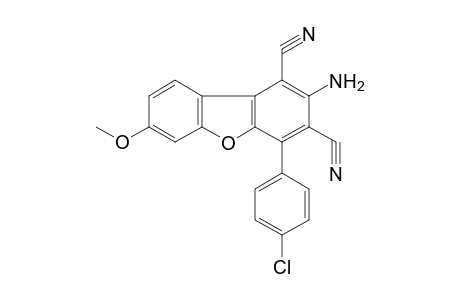 Dibenzo[b,d]furane-1,3-dicarbonitrile, 2-amino-4-(4-chlorophenyl)-7-methoxy-