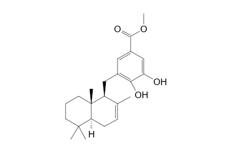 3-[[(1S,4aS,8aS)-2,5,5,8a-tetramethyl-1,4,4a,6,7,8-hexahydronaphthalen-1-yl]methyl]-4,5-dihydroxy-benzoic acid methyl ester