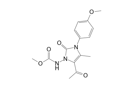 1-[(Methoxycarbonyl)amino]-3-(4'-methoxyphenyl)-4-methyl-5-acetyl-1,3-imidazolin-2-one