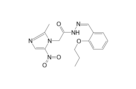 (2-Methyl-5-nitro-imidazol-1-yl)-acetic acid (2-propoxy-benzylidene)-hydrazide