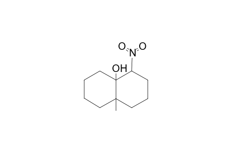 1-Nitro-9-hydroxy-10-methyl-perhydro-naphthalene