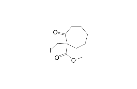 Cycloheptanecarboxylic acid, 1-(iodomethyl)-2-oxo-, methyl ester