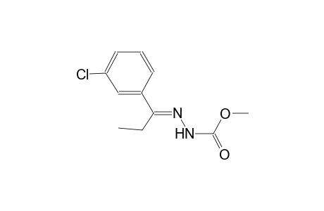 methyl (2E)-2-[1-(3-chlorophenyl)propylidene]hydrazinecarboxylate