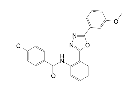 4-chloro-2'-[5-(m-methoxyphenyl)-1,3,4-oxadiazol-2-yl]benzanilide
