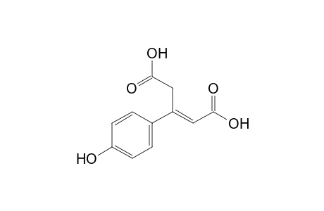 3-(4-hydroxyphenyl)pent-2-enedioic acid