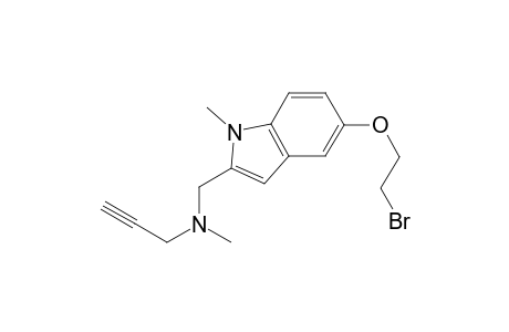 N-{[5-(2-Bromoethoxy)-1-methyl-1H-indol-2-yl)methyl}-N-methyl-prop-2-yn-1-amine