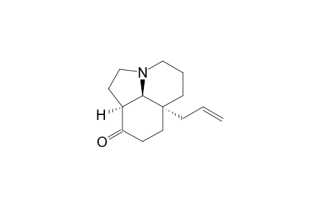 9H-Pyrrolo[3,2,1-ij]quinolin-9-one, decahydro-6a-(2-propenyl)-, (6a.alpha.,9a.alpha.,9b.beta.)-(.+-.)-
