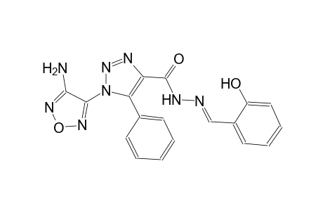 1-(4-amino-1,2,5-oxadiazol-3-yl)-N'-[(E)-(2-hydroxyphenyl)methylidene]-5-phenyl-1H-1,2,3-triazole-4-carbohydrazide