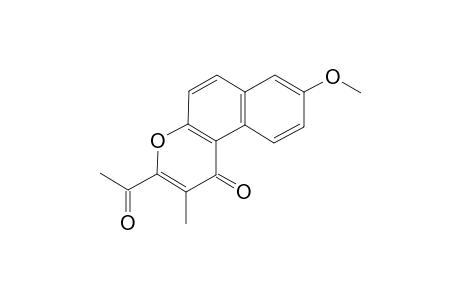 1H-Naphtho[2,1-b]pyran-1-one, 3-acetyl-8-methoxy-2-methyl-