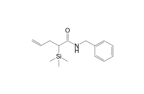N-(phenylmethyl)-2-trimethylsilyl-4-pentenamide