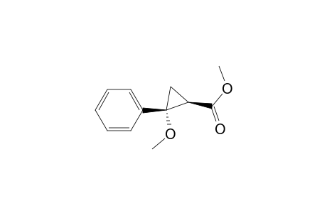 Cyclopropanecarboxylic acid, 2-methoxy-2-phenyl-, methyl ester, cis-