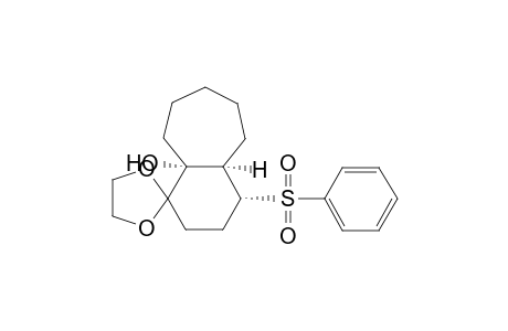 Spiro[1H-benzocycloheptene-1,2'-[1,3]dioxolan]-9a(2H)-ol, octahydro-4-(phenylsulfonyl)-, (4.alpha.,4a.alpha.,9a.alpha.)-