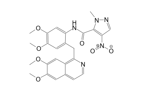 N-{2-[(6,7-dimethoxy-1-isoquinolinyl)methyl]-4,5-dimethoxyphenyl}-1-methyl-4-nitro-1H-pyrazole-5-carboxamide