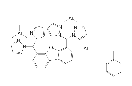 aluminum 1-[[6-[di(pyrazol-1-yl)methyl]dibenzofuran-4-yl]-pyrazol-1-yl-methyl]pyrazole toluene trimethylalumane