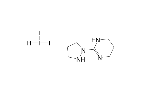 2-(Pyrazolidin-1-yl)-3,4,5,6-tetrahydropyrimidine hydrotriiodide